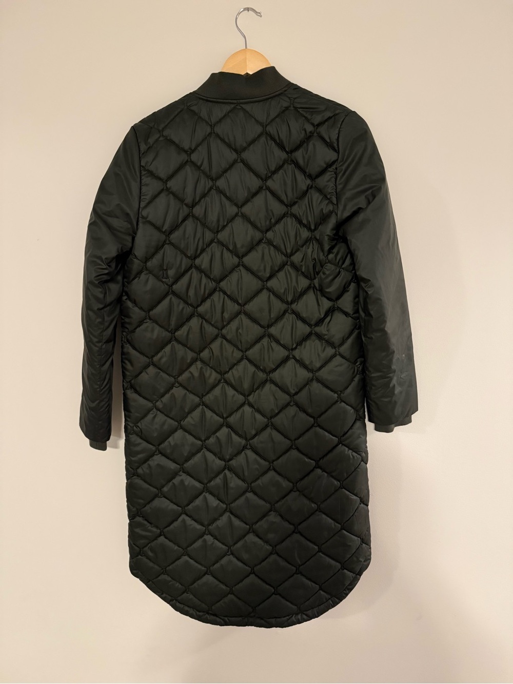 Kit and Ace Black Quilted Long Coat - Picture 2 of 3